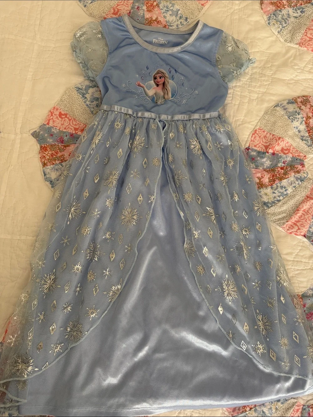 Disney Elsa Toddler Nightgowns- Lavender, Light Blue, Royal Blue - Picture 4 of 8